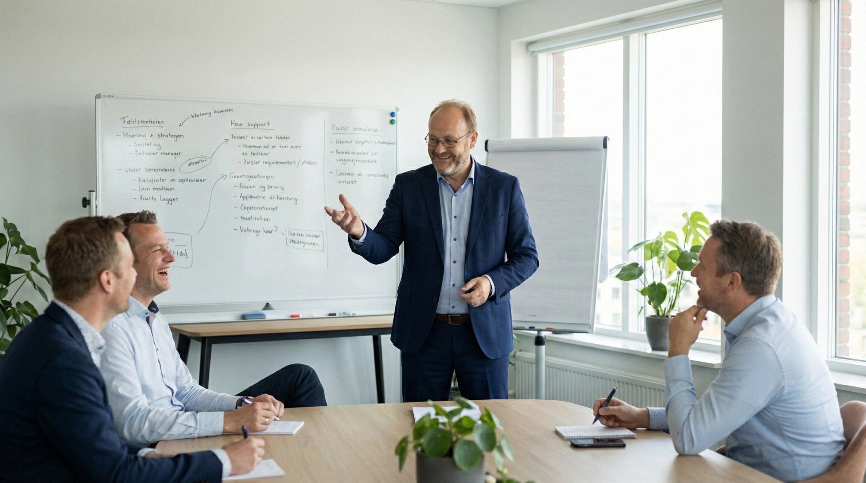 Workshop-Präsentation am Whiteboard